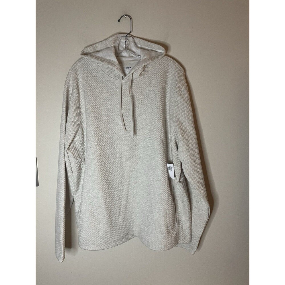 Old Navy Hoodie Cream Men’s XL Recharge Fleece NWT Stretch, New $54 Tag